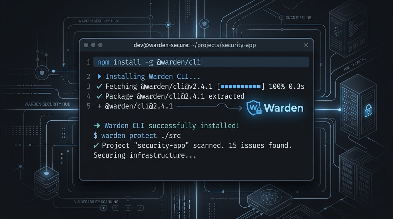 Installing the Warden CLI in a terminal